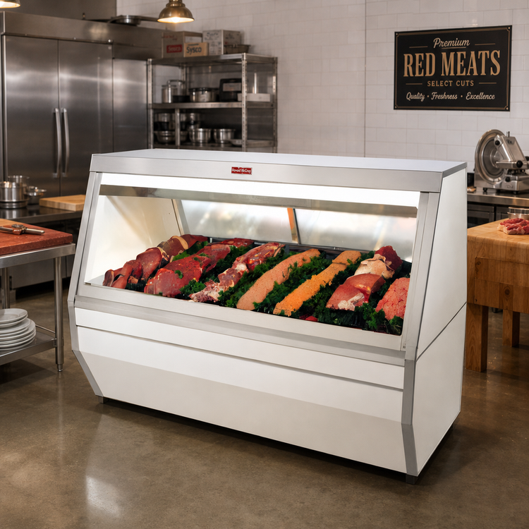 Product image #2 for Howard-McCray 35 Series 50-Inch Red Meat Service Case with Straight Glass Front and LED Lighting