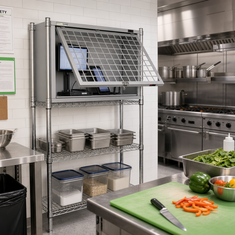 Product image #2 for EagleGard 36 x 24 Inch Security Enclosure Kit with Flip-Up Door