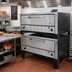 Thumbnail image #2 for Peerless CW200P Double-Stacked Gas Pizza Deck Oven with 52 x 36 Inch Hearth Stone Decks