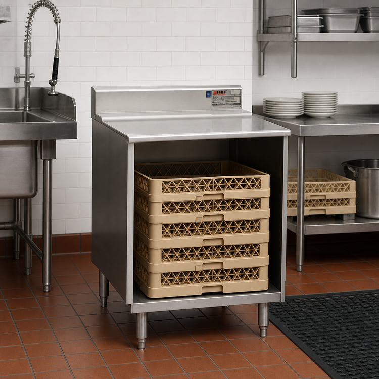 Product image #2 for Eagle Group 2200 Series Flatboard Top Glass Rack Storage Unit for 20 x 20 Glass Racks, 24 x 24 x 33-1/2 Inches