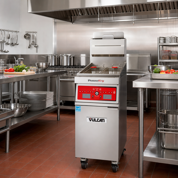 Product image #3 for Vulcan PowerFry5 1VK85A High-Efficiency Free-Standing Gas Fryer, 85-90 lb Capacity, 21 Inch Wide