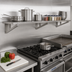Thumbnail image #2 for Advance Tabco DT21-4 Heavy Duty Slotted Cook Line Wall Shelf, 48 x 21 Inches, 304 Stainless Steel