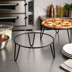 Thumbnail image #3 for American Metalcraft Loft Collection RSRBH4 Round Black Rubber-Coated Steel Pizza Stand, 9.35-Inch Diameter x 4-Inch High Case of 24