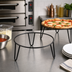 Thumbnail image #3 for American Metalcraft Loft Collection Rubberized Round Pizza Stand, 9.35-Inch, Black Rubber-Coated Steel