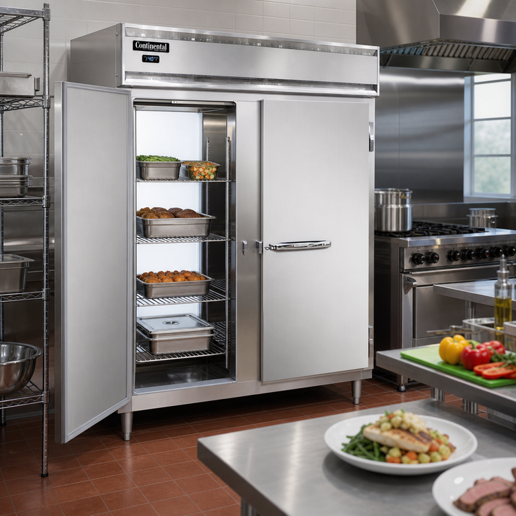 Product image #2 for Continental Refrigerator Designer Line DL2WE-PT Extra Wide Pass-Thru Heated Cabinet