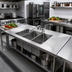 Thumbnail image #2 for Heavy Duty Three-Compartment Drop-In Stainless Steel Sink with Left & Right Drainboards