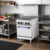 Thumbnail image #2 for Bake Tech Innovation Radiance Heavy Duty 24-Inch LP Gas Radiant Broiler Range with Standard Oven Base and Lift-Off High Shelf