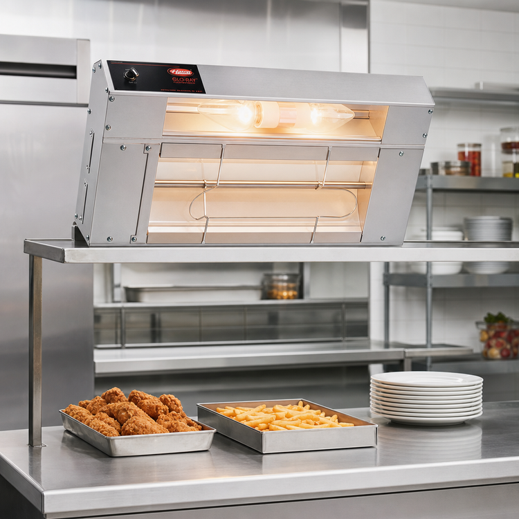 Product image #2 for Hatco Glo-Ray 54-Inch Lighted Infrared Strip Heater, Aluminum, 1165 Watts