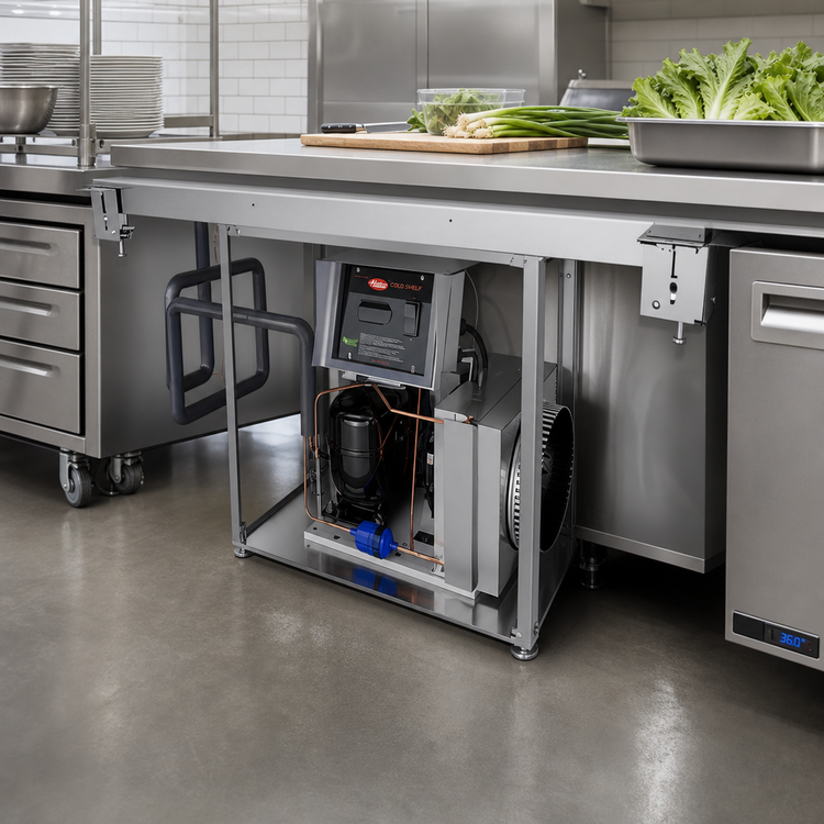 Product image #2 for Hatco CSUP-36-I Undermount Cold Shelf, 36 Inch x 19-1/2 Inch, Self-Contained R-290 Refrigeration