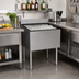 Thumbnail image #2 for CHOICE Extra Deep Stainless Steel Underbar Ice Bin with Built-In 10-Circuit Cold Plate, 36 x 19 Inches