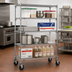 Thumbnail image #2 for Metro Super Erecta Super Adjustable Chrome Wire Stem Caster Cart, 36 x 24 x 67-7/8 Inches, 4 Shelves