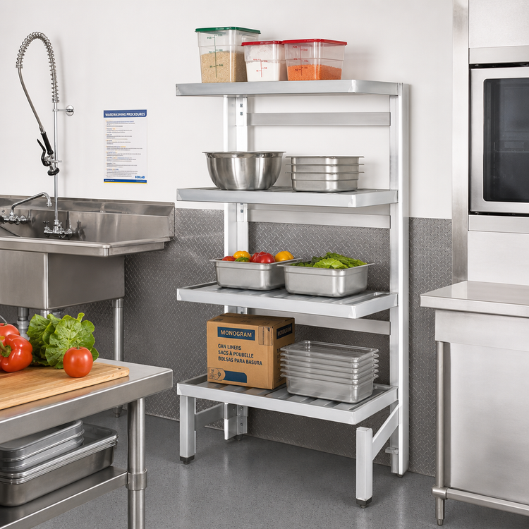 Product image #2 for Channel Manufacturing Aluminum T-Bar Cantilever Shelving