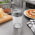 Thumbnail image #2 for American Metalcraft 6 oz. Contemporary Clear Glass Red Pepper & Cheese Shaker with Adjustable Dial Top