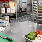 Thumbnail image #2 for Metro MB30110CLN Clear Nesting Shelf Bin, 11-5/8 x 2-3/4 x 4 Inch Case of 24