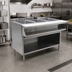 Thumbnail image #2 for Spec-Master 4-Well Sealed Well Electric Hot Food Table with Open Front, 63-1/2 Inch Wide