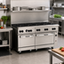 Thumbnail image #2 for Vulcan Endurance 60-Inch Natural Gas Restaurant Range with 10 Open Burners and 2 Standard Ovens