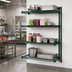 Thumbnail image #2 for Eagle Valu-Gard 4-Tier Add-On Wire Shelving Unit, 42W x 18D x 63H, Green Epoxy