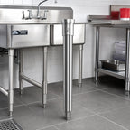 Thumbnail image #2 for Advance Tabco FE-SS-14-X Stainless Steel Sink Leg Upgrade Set, 4 Legs with Bullet Feet, for 14-Inch Deep Bowls Case of 4
