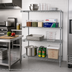 Thumbnail image #2 for Metro Super Erecta Add-On Wire Shelving Unit, 24 x 24 x 63 Inches, 4 Shelves, Brite Finish