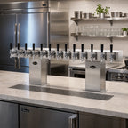 Thumbnail image #2 for Perlick Corporation 4006-24B Bridge Tee Countertop Glycol-Cooled Draft Beer Tower, 24-Faucet, Stainless Steel, 3-Base