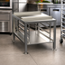 Thumbnail image #1 for Alto-Shaam Stainless Steel Equipment Stand with Seismic Feet, Lower Shelf, and Side Racks