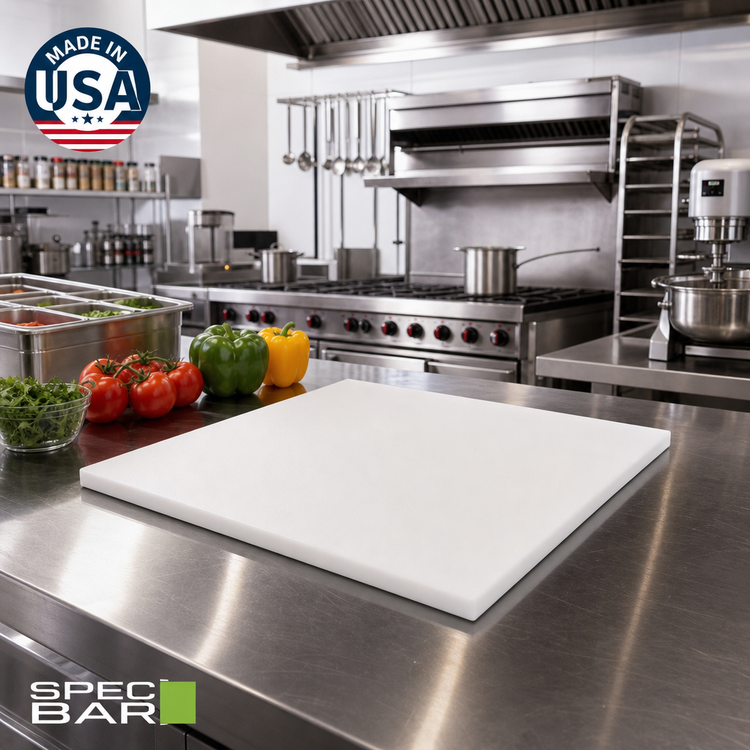 Product image #2 for Spec-Bar Poly-Plastic Cutting Board, 15 x 15 x 1/2 Inch, Not Attached