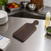 Thumbnail image #2 for American Metalcraft Rectangular Ash Wood Serving Board with Handle, 12 x 6-1/8 Inches