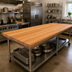 Thumbnail image #2 for John Boos Appalachian Red Oak Island Countertop, 96 x 36 x 1-1/2 Inch, Edge Grain, Penetrating Oil Finish