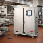 Thumbnail image #2 for Metro MBQ MBQ-200D-QH Heated Two-Door Banquet Holding Cabinet, 200-Plate Capacity, Quad-Heat Dual Fuel, Stainless Steel