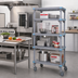 Thumbnail image #2 for Quantum Millenia Mobile Polymer Shelving Starter Unit, 24 x 21 x 86 Inches, 4 Shelves, Gray