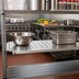 Thumbnail image #2 for Metro Super Erecta 36 x 18 Inch Louvered Embossed Stainless Steel Shelf with Ship's Edge