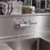 Thumbnail image #2 for equip 4-Inch Wall Mount Mixing Faucet, Less Nozzle, Ceramic Cartridges, Wrist Action Handles