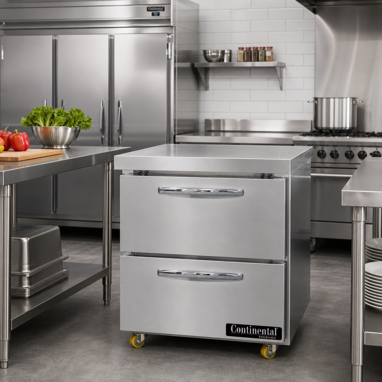 Product image #2 for Continental Refrigerator DF27N-U-D Designer Line 27" 1-Section Undercounter Freezer with Drawers