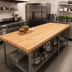 Thumbnail image #2 for Boos Block Northern Hard Rock Maple Blended Edge Grain Kitchen Countertop, 144 x 38 x 1-1/2 Inches, Penetrating Oil Finish