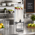 Thumbnail image #2 for Cal-Mil One by One 1.5-Gallon Single Acrylic Beverage Dispenser with Ice Chamber and Drip Tray