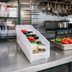 Thumbnail image #2 for Quantum Economy Nesting Shelf Bin with Rear Hanglock, 6-5/8 x 17-7/8 x 6 Inch, Clear Polypropylene