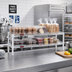 Thumbnail image #2 for Eagle Group QuadTruss 2-Tier Front Case Merchandise Cantilever Shelving Unit, 60 x 14 x 14 Inches, White Epoxy