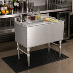 Thumbnail image #2 for John Boos Slim-Line UBIB-1830-CP10-X Underbar Stainless Steel Ice Bin/Cocktail Unit, 30 x 18 in, Insulated Bin, 10-Circuit Cold Plate