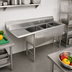 Thumbnail image #2 for Advance Tabco 3-Compartment Fabricated Sink with 24-Inch Left-Hand Drainboard, 16-Gauge 304 Stainless Steel