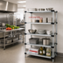 Thumbnail image #2 for Solid Shelving Starter Kit with 5 Solid Shelves, 42 Inch W x 21 Inch D x 63 Inch H