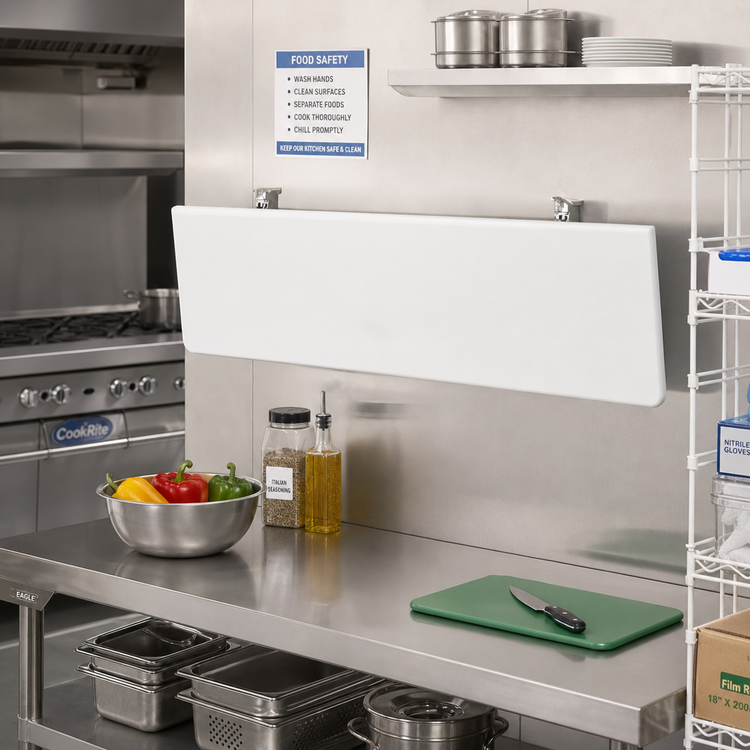 Product image #2 for Eagle Group Wall-Mounted Poly Drop Shelf, 30 x 10 Inches