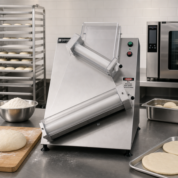 Product image #2 for Doyon DL12DP Countertop Dough Sheeter, 12-Inch Wide, Teflon Rollers, Stainless Steel