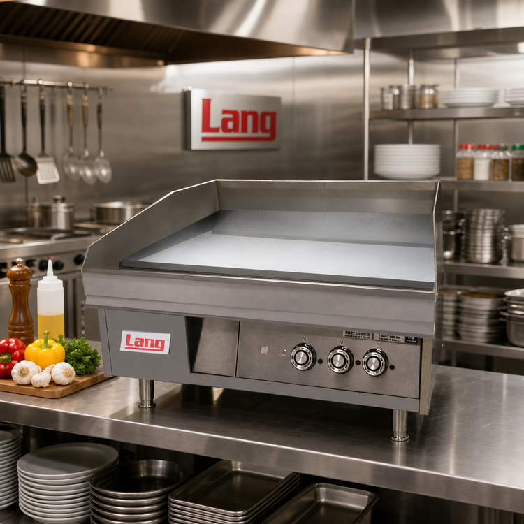Product image #3 for Lang LG Series 60-Inch Electric Countertop Chrome Griddle with Snap-Action Thermostat