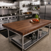 Thumbnail image #2 for John Boos Boos Block American Black Walnut Edge Grain Kitchen Countertop, 96 x 32 x 1-1/2 Inch, Varnique Finish