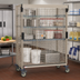 Thumbnail image #2 for MetroMax Mobile Wire Security Cage with Sliding Doors for 24 x 48 Shelves
