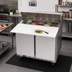 Thumbnail image #3 for Beverage-Air SPE36HC-10C 36-Inch Two-Door Sandwich Prep Table With 17-Inch Cutting Board and 10-Pan Top