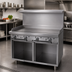 Thumbnail image #2 for Garland G Starfire Pro 48-Inch Gas Griddle Top Restaurant Range with Storage Base