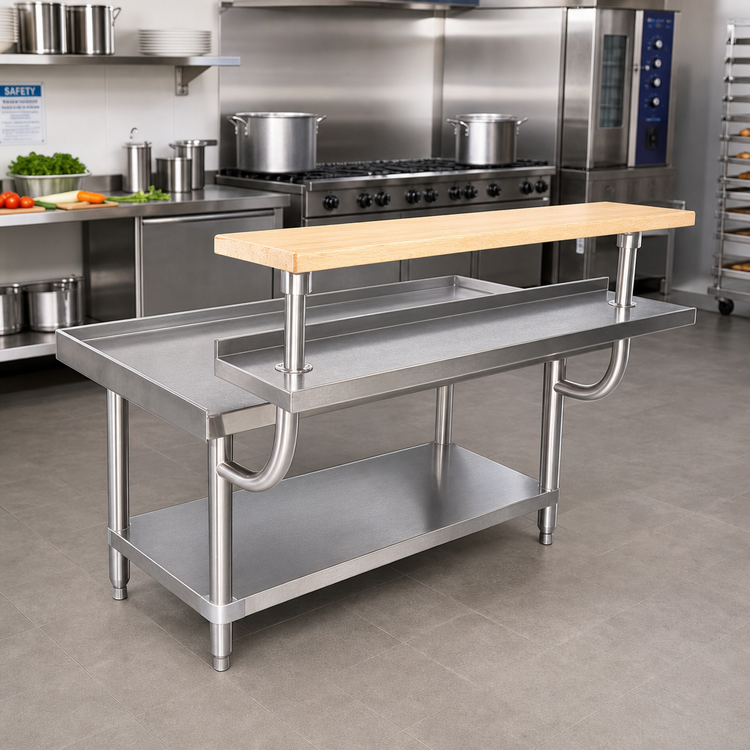 Product image #2 for Advance Tabco TA-965 60-Inch Adjustable Stainless Steel Plate Shelf for Equipment Stands