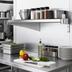 Thumbnail image #2 for Eagle Group 18 Inch Right-Hand Single Knob Stainless Steel Shelf Bracket for Cantilevered Shelving
