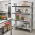 Thumbnail image #2 for Cambro Camshelving Elements XTRA Stationary Add-On Polymer Shelving Unit, 24 x 72 x 64 Inches, 4-Tier, 3 Vented + 1 Solid